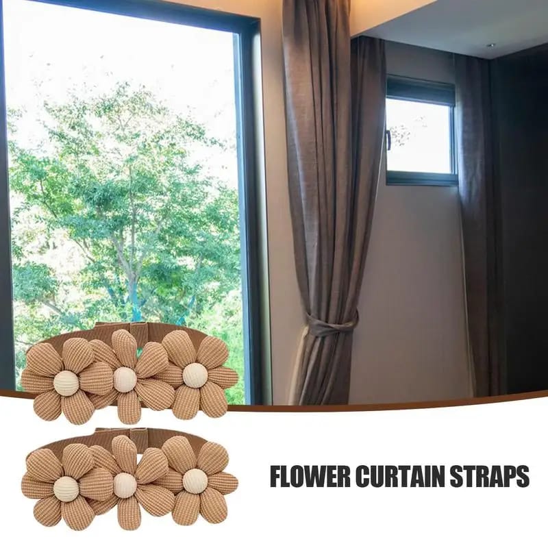 Flower Drapes Tiebacks