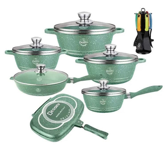 23-Piece Aluminum Cookware Set