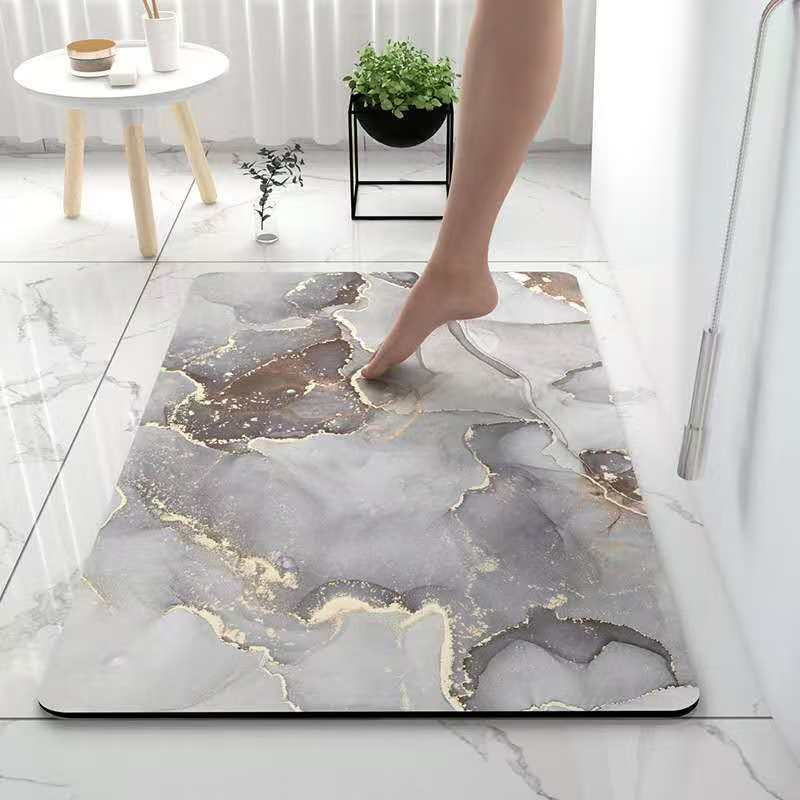 Super Absorbent Bath Mat/Non Slip Quick Drying Bathroom Rug
