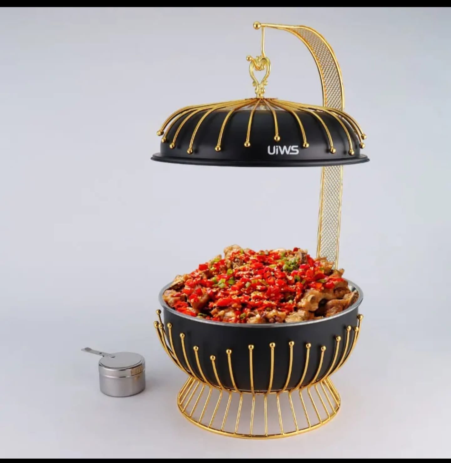 8.OL Round Chaffing Dish Hanging Buffet Food warmer.
