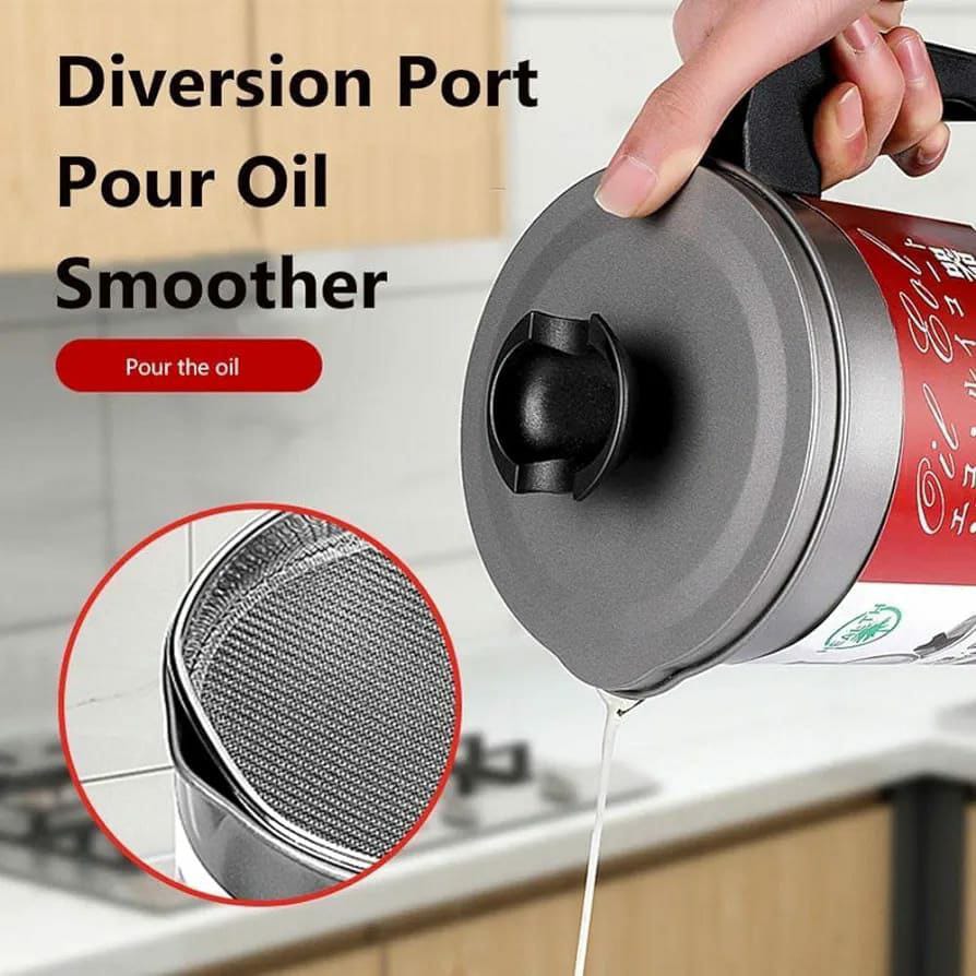 Stainless steel oil filter 1.4L jar