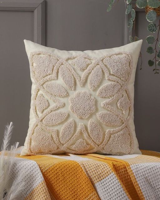 Boho Throw Cover with Tassels