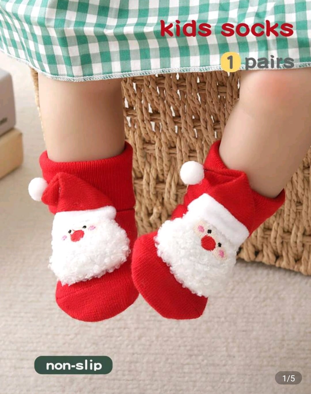 Baby Christmas Socks Santa Cartoon Doll themed