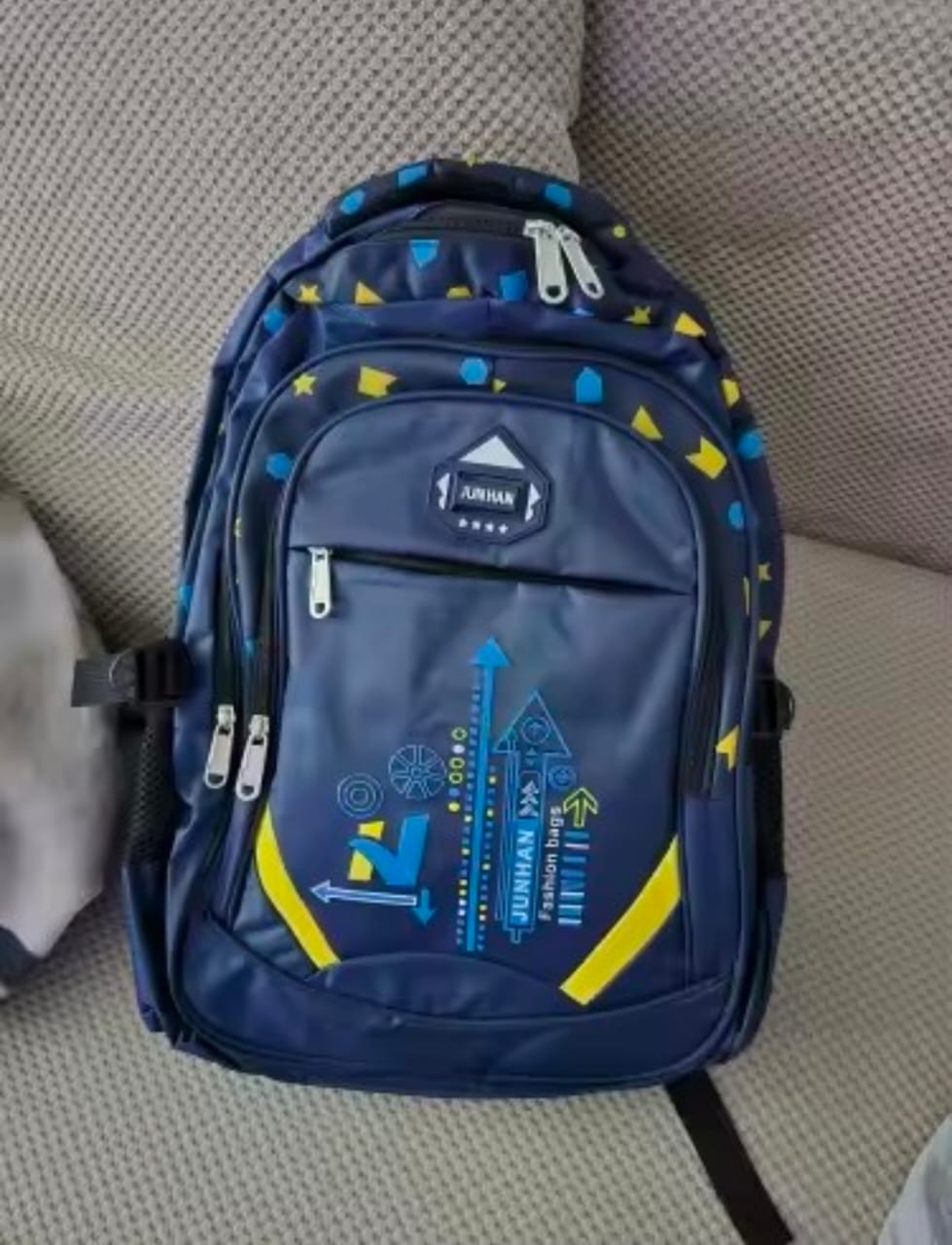 Geometry pattern light weight school bags. Large capacity backpack.