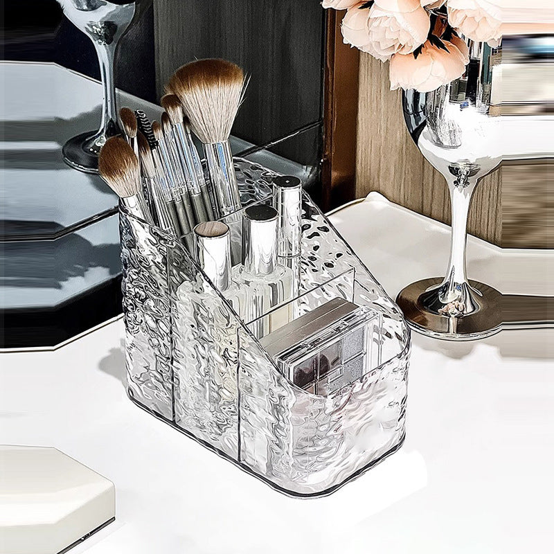 Heavy duty acrylic remote makeup brushes holder