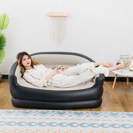Inflatable 2 Seater Couch Blow Up Air Sofa with Comfort Flocked Surface