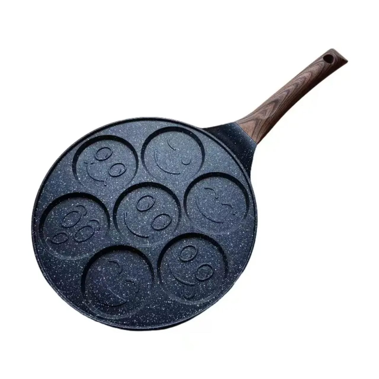 Die-Cast aluminium smiling face /cartoon themed kids frying pan