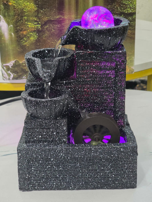 Indoor waterfall fountain table decor