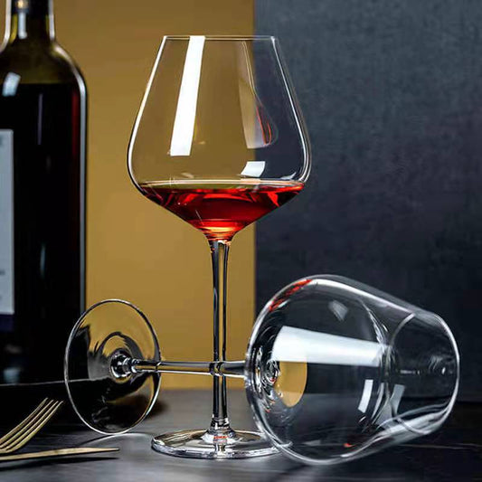 Elegant Burgundy Crystal Wine glass