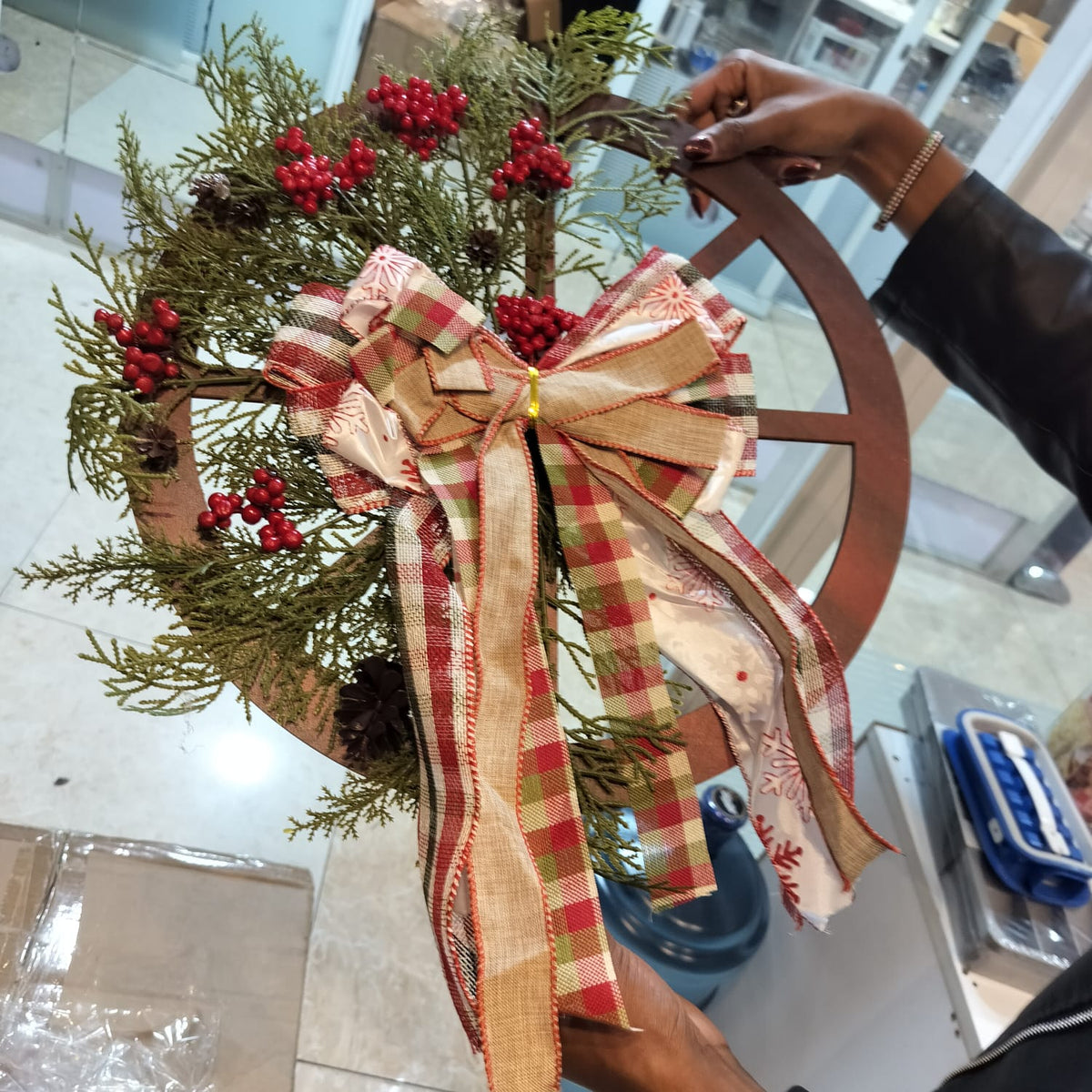 40cm Christmas Rustic When Garland