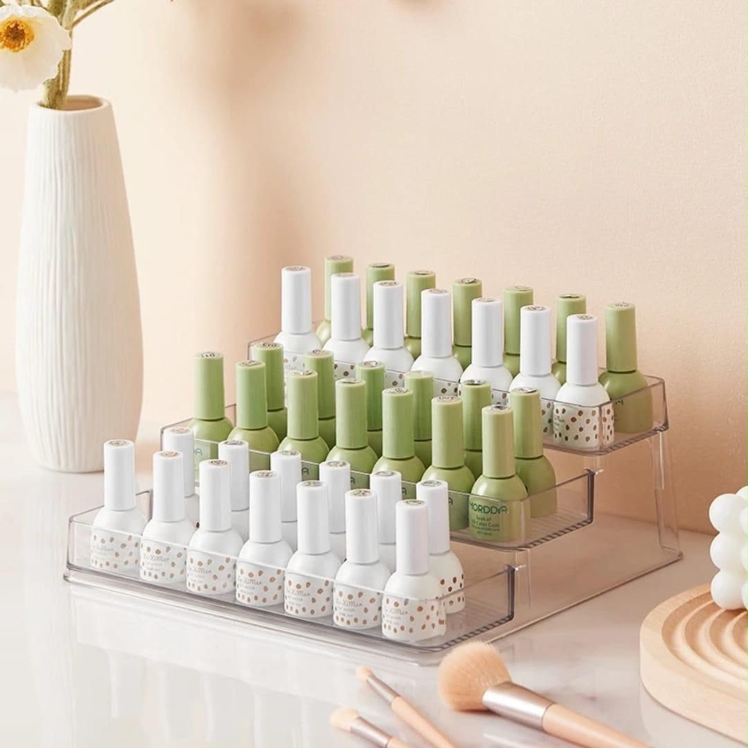 3 Step/Tier Clear Acrylic Perfume/Cosmetic Display Rack