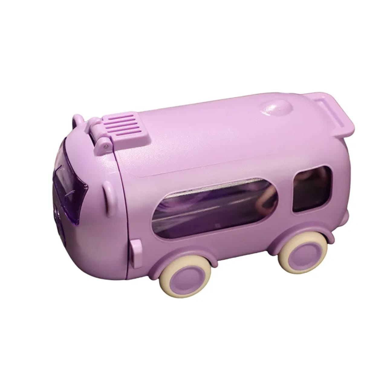 2-in-1 toy bus water bottle for kids
