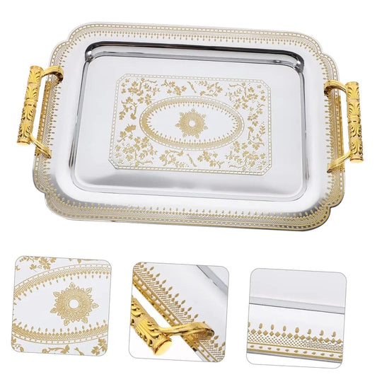 Stainless steel serving trays