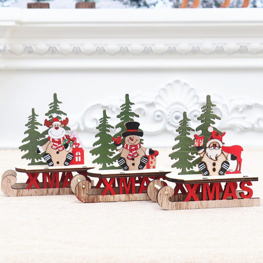 Santa Claus Sleigh Ornament Desk Topper DIY