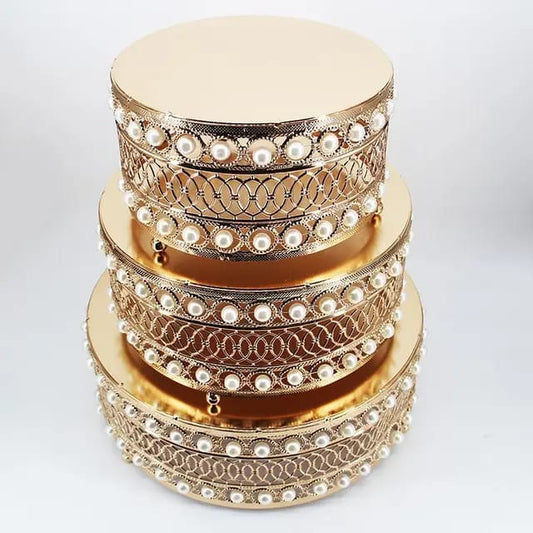 3pcs Iron top cake stand