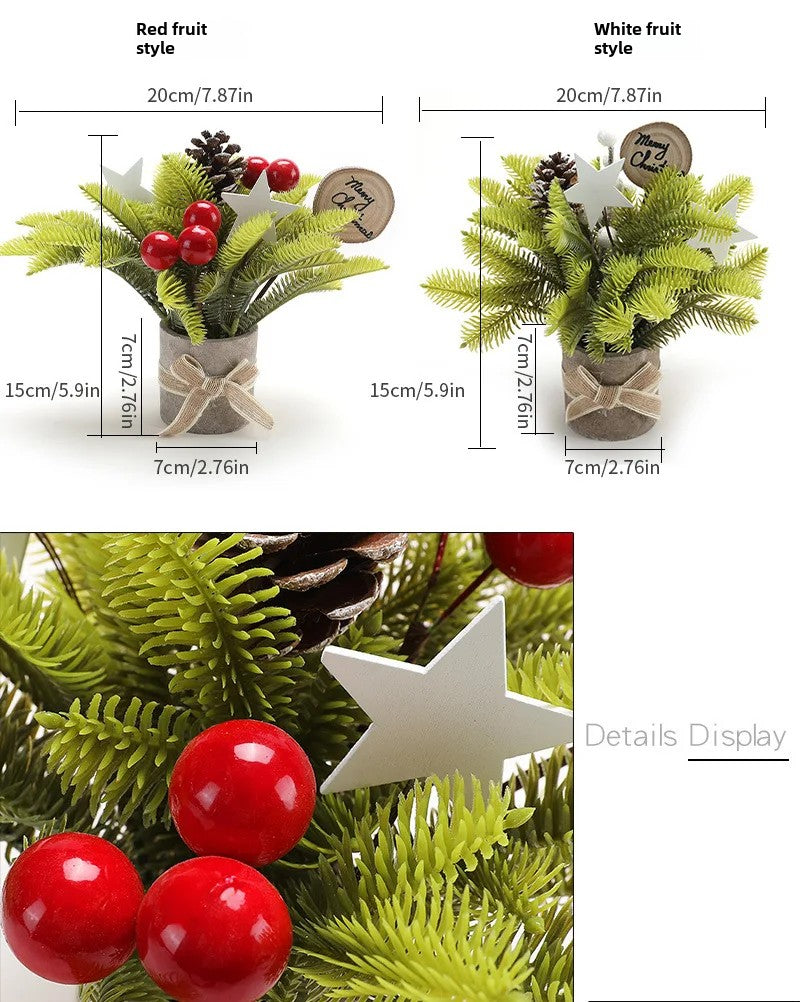 1Pcs Tabletop Exquisite Mini Christmas Tree