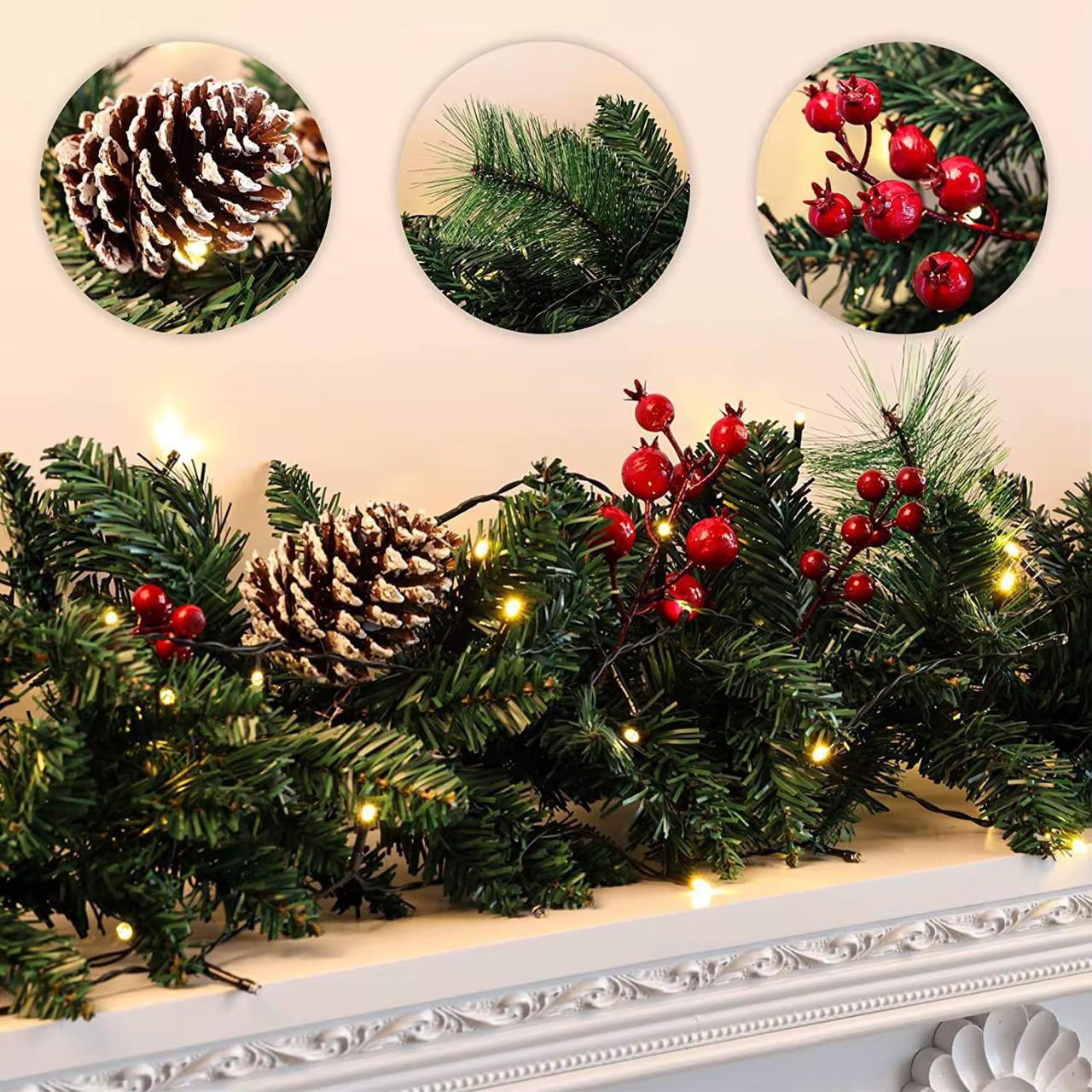 2.5M Green Christmas  Garland