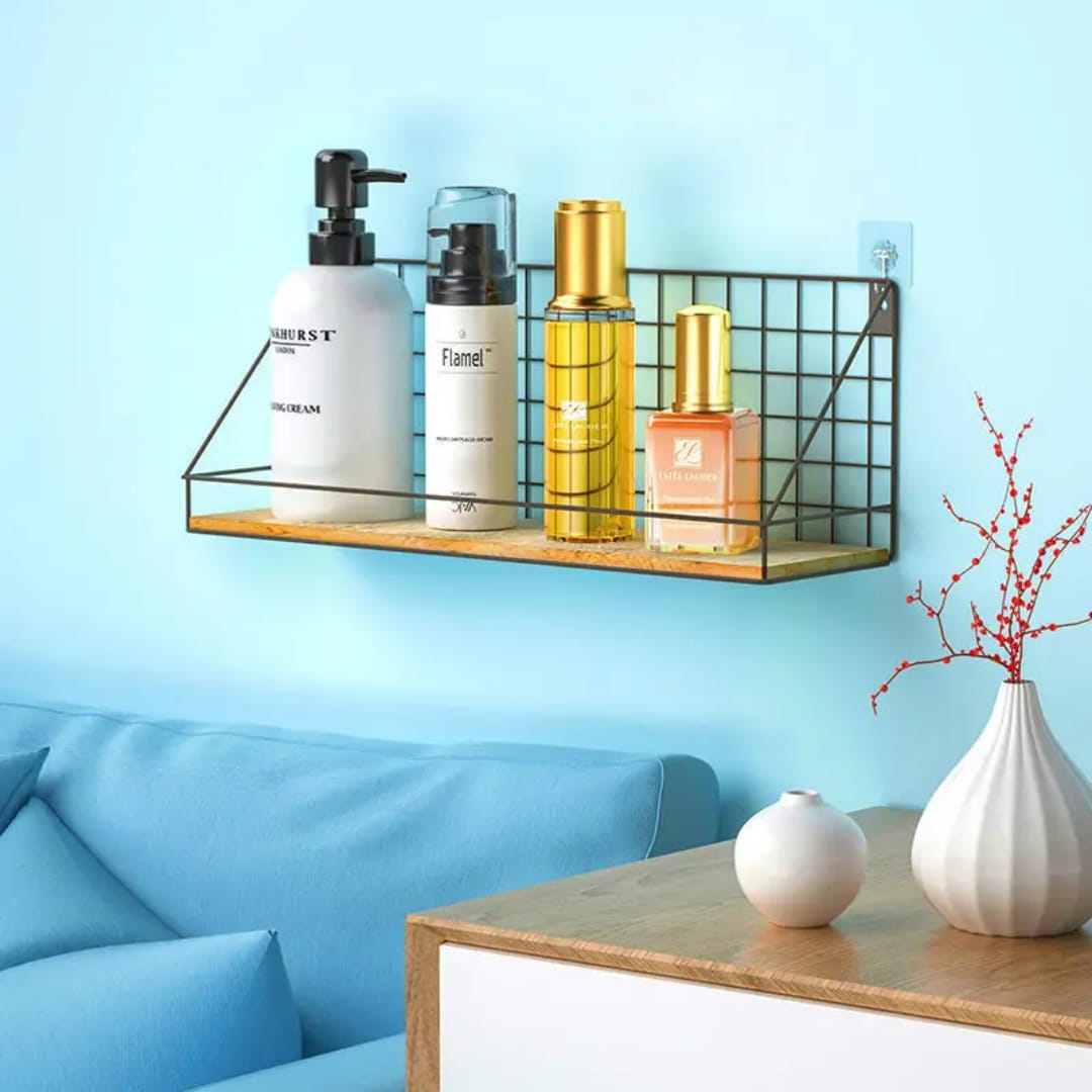 Wood Storage Display Shelf