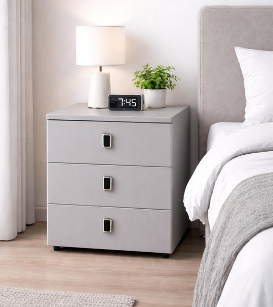Nightstand Wooden Bedside Table Bedroom Modern End Table Storage Cabinet Sofa Side Table Bedside Bedside Cabinet With 3 Drawers