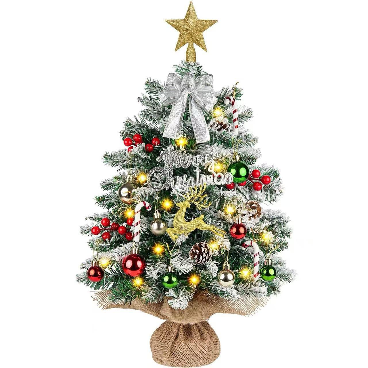 Mini Table Top Christmas Tree With Decorations