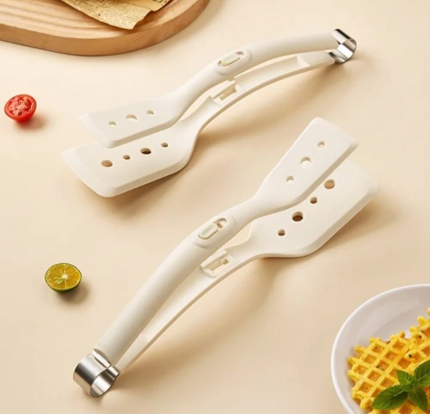 High quality 2in1 Silicone Spatula/Tongs