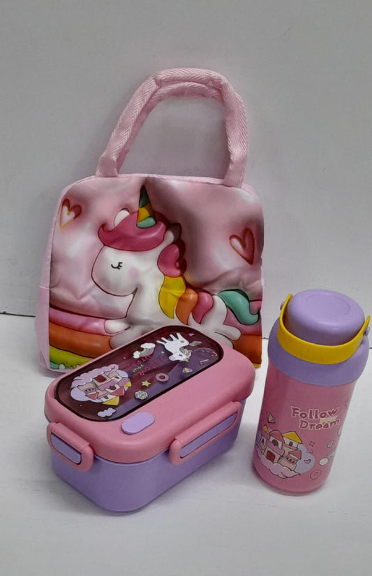 Decorative kids set with insulated bag