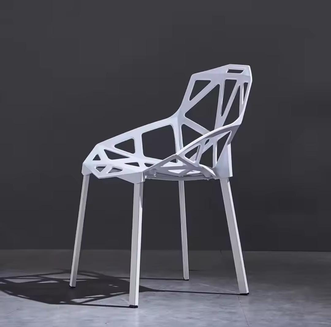 Modern simple geometric pattern like plastic chairs