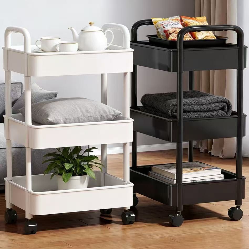 3 tier multipurpose storage trolley
