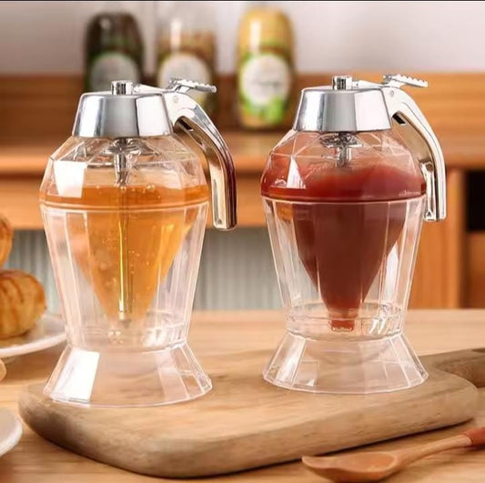 Diamond shaped honey dispenser