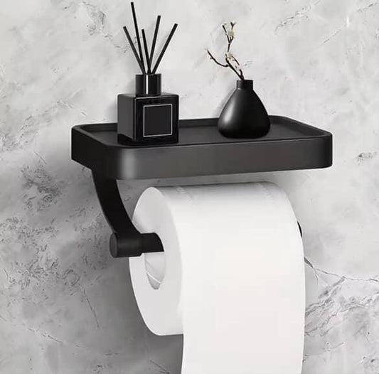 New Stainless Steel Toilet Paper Holder with Phone Shelf