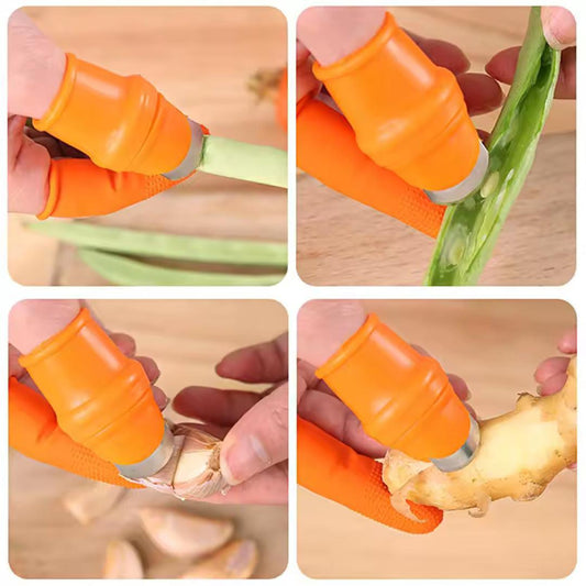 Finger Cutter Garden Thumb Knife Silicone Thumb Cutter Picking Machine for Vegetables and Fruit on the Farm Knife Garden Tools Separator Finger Knife