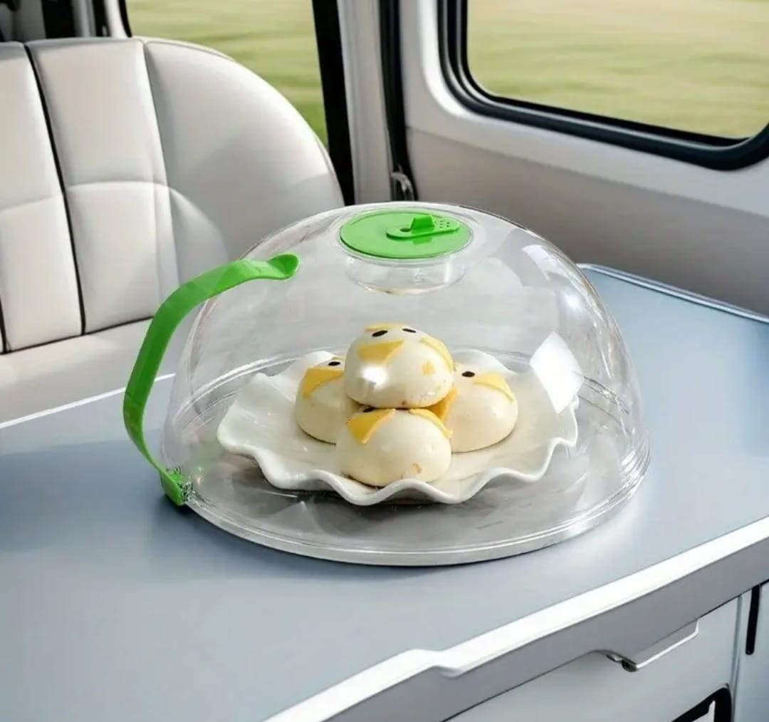 New design big size acrylic microwave food cover
