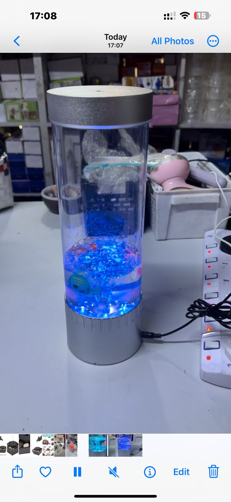 LED Bubble Fish Lamp decor