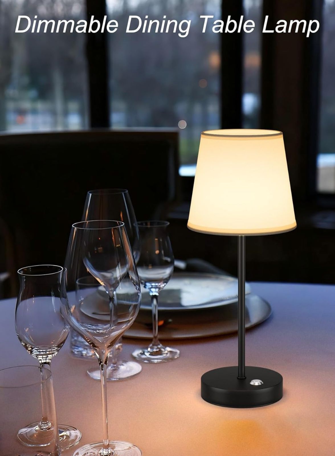 Cordless Table Lamp LED Rechargeable Table Lamp