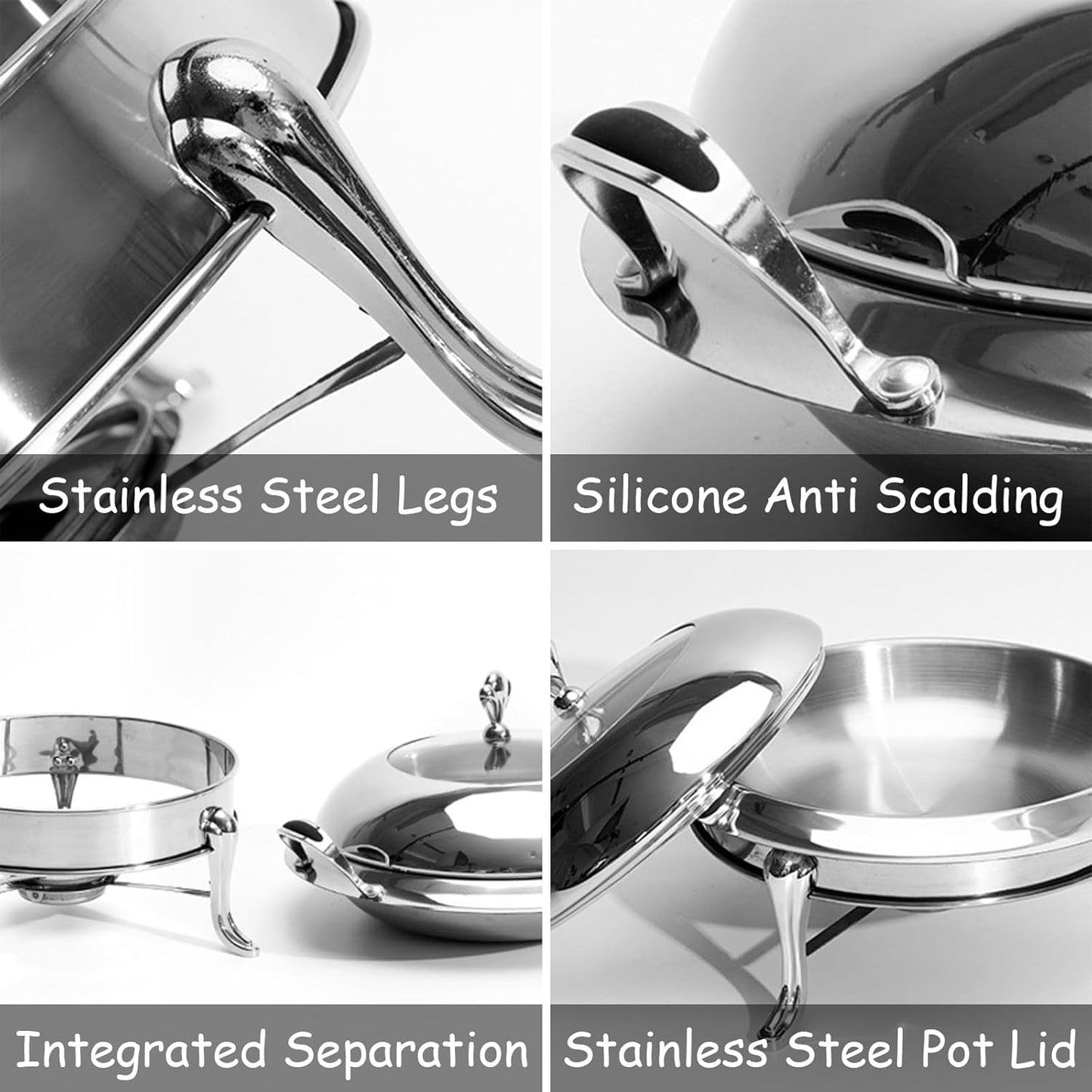 Stainless steel buffet food warmer
