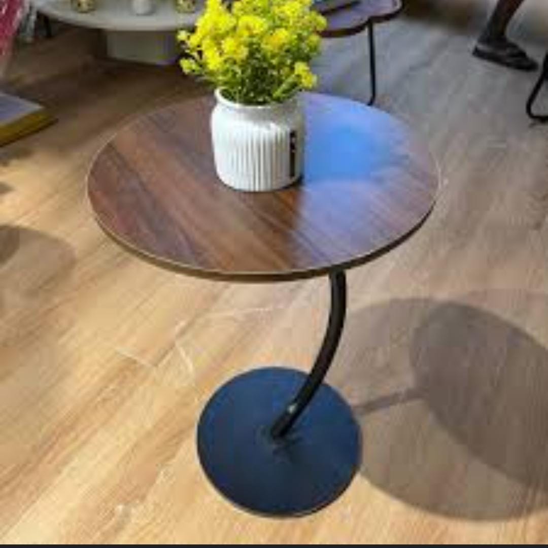 Round side table