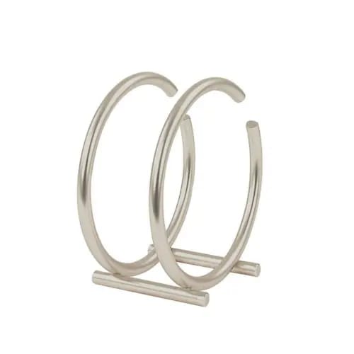 C shape Metallic serviet holder