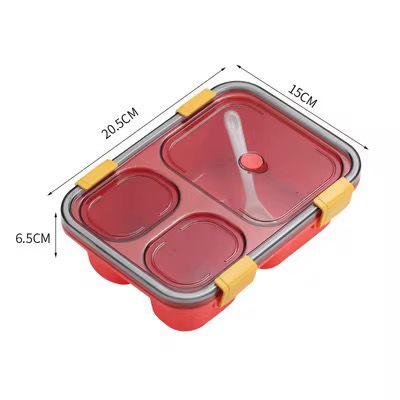 3 Compartment Kids lunch box / snack box