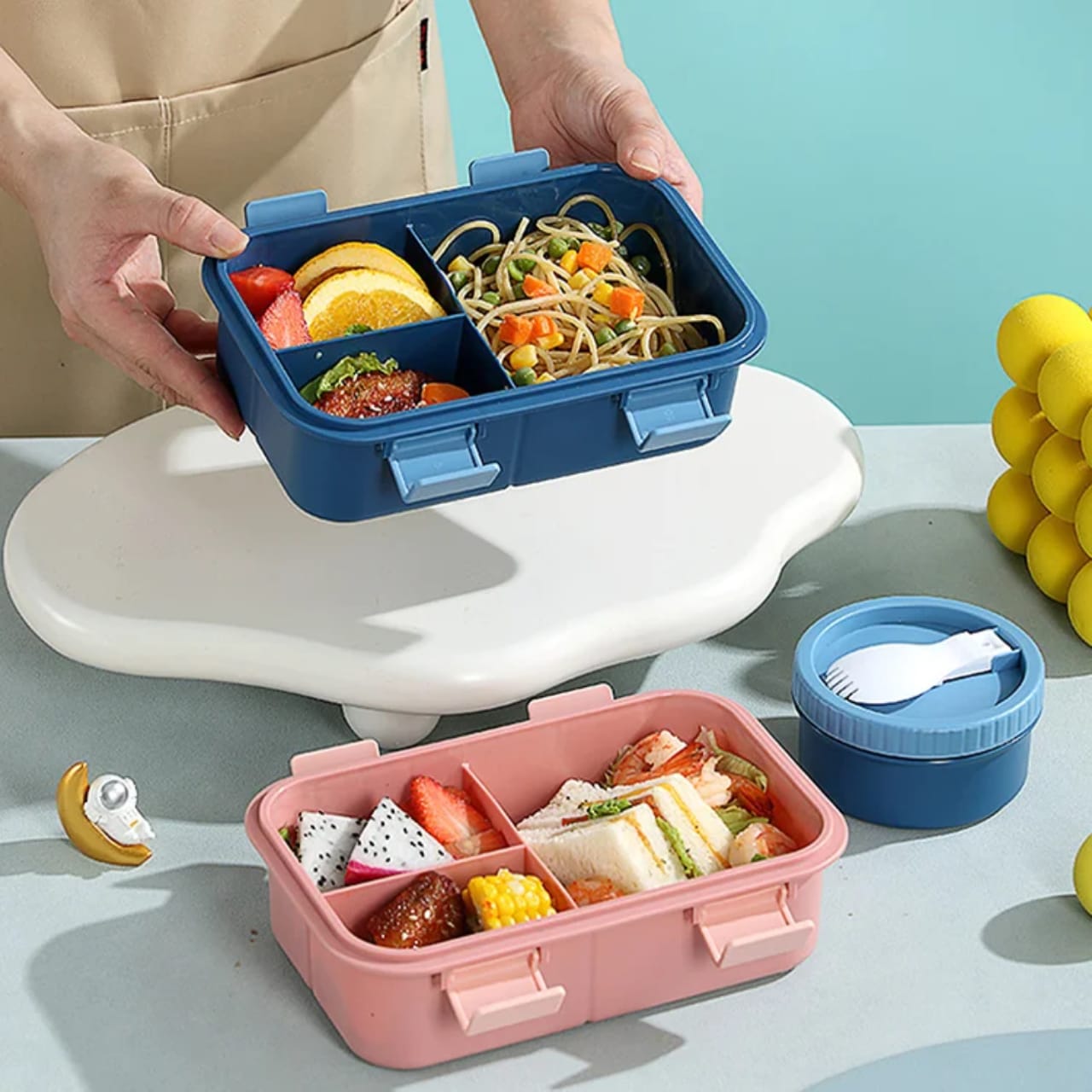 4-Compartment Bento Lunch Box