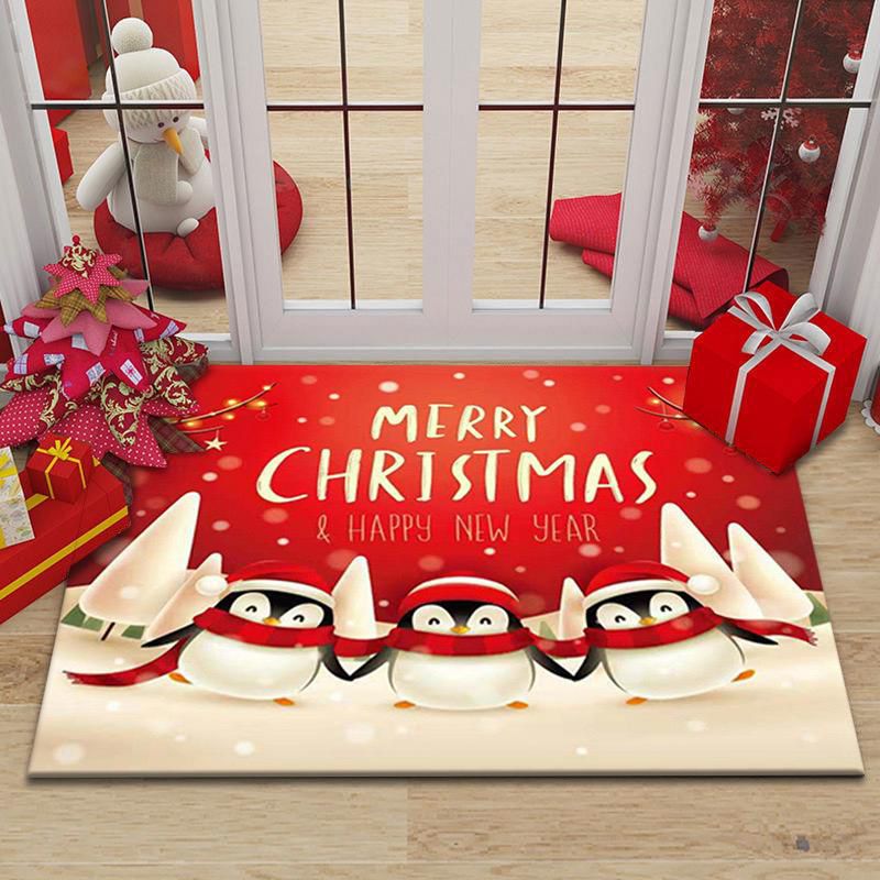 Merry Christmas Doormat Decorative Xmas Holiday Front Door