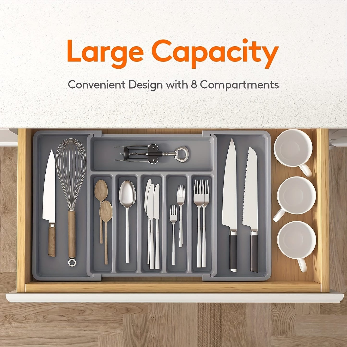 Expandable Cutlery Drawer organizer