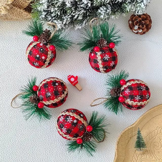 3PCS/ 8CM Christmas Decoration Pendant