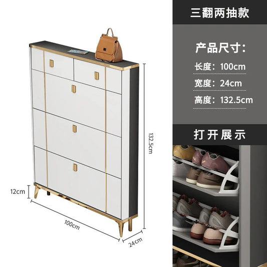 Bucket flip shoe cabinet