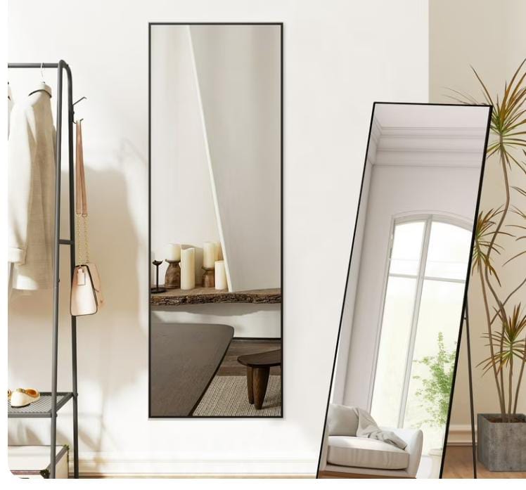 Full body rectangular framed dressing mirror