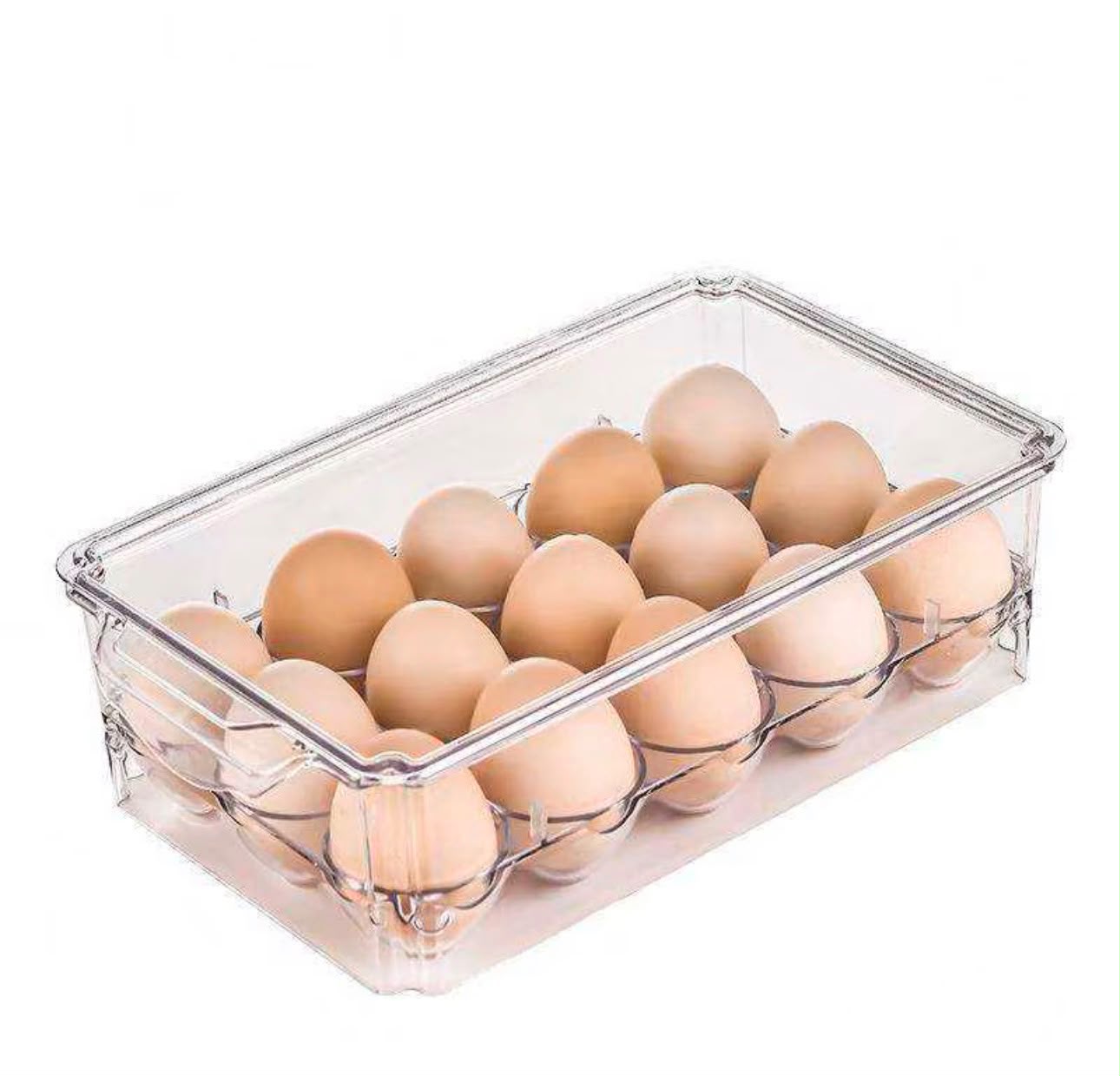 Clear acrylic egg storage container