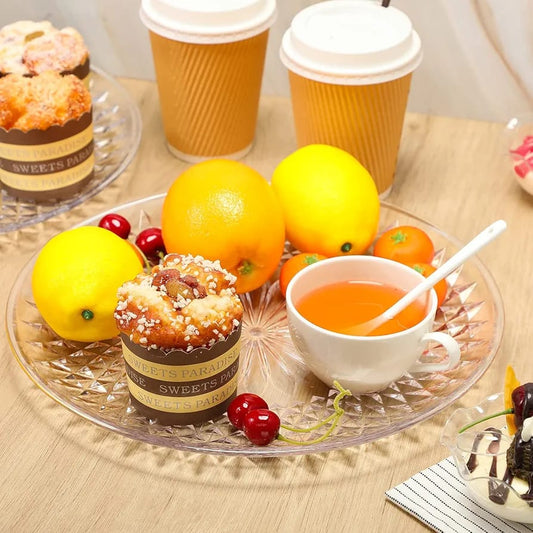 Acrylic Round Clear Tray