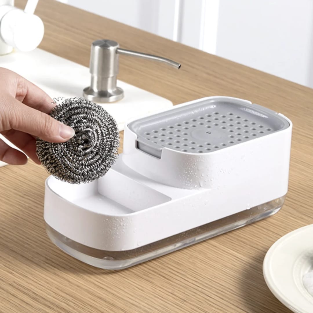 2 in 1 soap pump and sponge