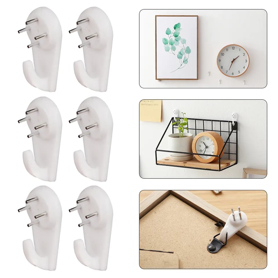 10PCS WALL DECORATION INSTALLATION HOOKS