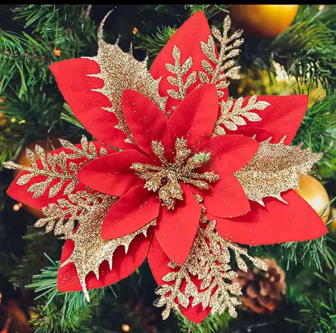 3Pcs Christmas Flower Decor  wholesale price