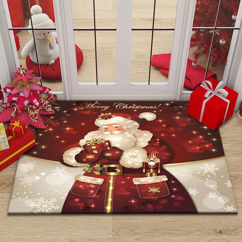 Merry Christmas Doormat Decorative Xmas Holiday Front Door